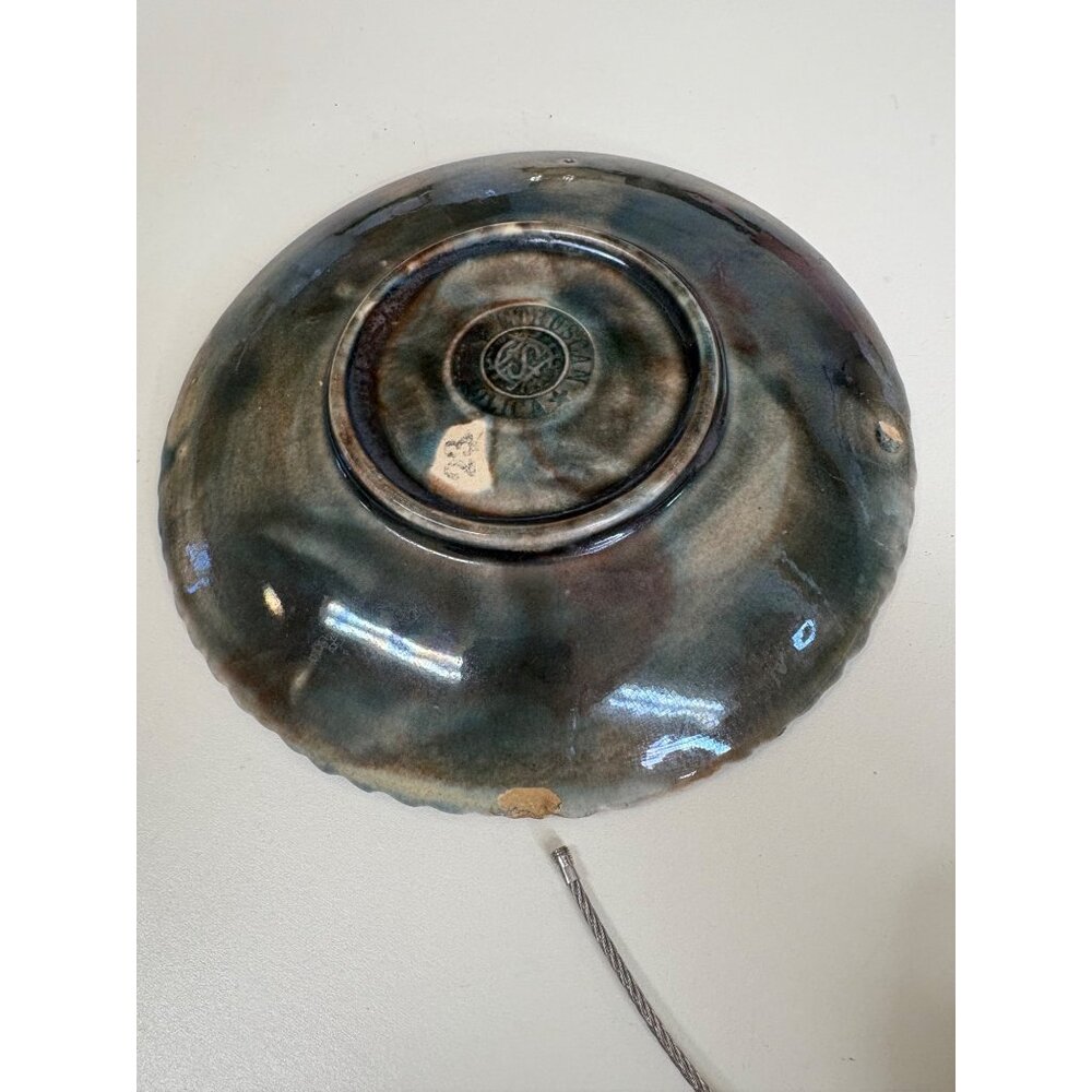 Antique Etruscan Majolica Seaweed Shell Design Plate 6” Collector Gift NOTE Holi - Picture 16 of 16